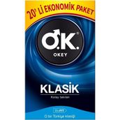 Okey Klasik 20 Adet Prezervatif