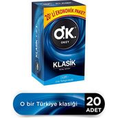 Okey Klasik 20'li Prezervatif Kolay Takılan Özelliklerle Ekonomik Paket - 1