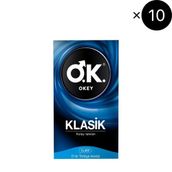 Okey Klasik Prezervatif 10'lu x10 (100 adet)