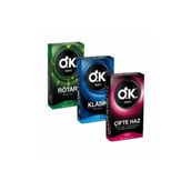 Okey Prezervatif Klasik 10 Lu + Rötar 10 Lu + Çifte Haz 10 Lu