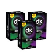 Okey Ritim Prezervatif 20'li x3