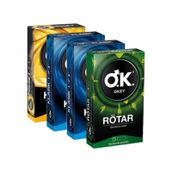 Okey Rötar Prezervatif 10'lu + Klasik Prezervatif 10'lu x 2 + Hisset Prezervatif 10'lu