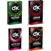 Okey Rötar + Zirve + Çifte Haz + Sıcak Temas Prezervatif 10'lu x 4