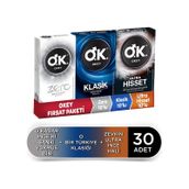 Okey Ultra Hisset + Klasik + Zero Prezervatif 3 x 10'lu