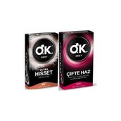 Okey Ultra Hisset ve Çifte Haz Prezervatif 10'lu Set, Yüksek Hassasiyet ve Zevk