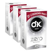 Okey Zero 20'li Ekonomik Prezervatif (3 paketi)