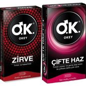 Okey Zirve 10'lu Prezervatif + Okey Çifte Haz 10'lu Prezervatif