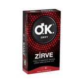 Okey Zirve 10'lu Tırtıklı ve Kabartmalı Prezervatif