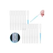 Okulstore 50 Adet 3Ml Plastik Pastör Pipeti Alkano Taksimatlı Likit Pipeti Damlalık