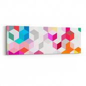 Olla 10054YI Abstract 3 Boyut Görsel Yatay İnce 90x30 cm Kanvas Tablo