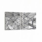 Olla 10163K2Y Abstract Görsel Kare 2 Parça Yatay 65x30 cm Kanvas Tablo
