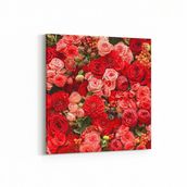 Olla 11555K Çiçek Görseli Kare 25x25 cm Kanvas Tablo