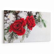 Olla 11565Y Çiçek Görseli Yatay 30x20 cm Kanvas Tablo