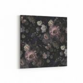 Olla 11775K Çiçek Görseli Kare 25x25 cm Kanvas Tablo