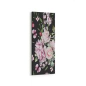 Olla 11786DI Çiçek Görseli Dikey İnce 30x90 cm Kanvas Tablo