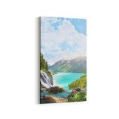 Olla 13764DD Doğa Manzara Görseli Dikey Dar 30x60 cm Kanvas Tablo