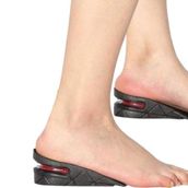 OLLEVRA Yüksek Konforlu Gizli Yükseltici Ped (Unisex) - 5 cm Boy Uzatıcı Silikon Ortopedik Topuk Tabanlık