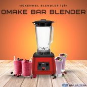 Omake BLEO1/E11 2200W Buz Kırıcı Bar Blender - Kırmızı