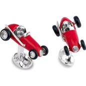 Omark Cotton Red Classic Car Kol Düğmesi