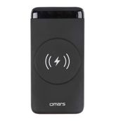 Omars Siyah 20W 10000 mAh Led Göstergeli USB Type-C ve Magsafe Uyumlu Kablosuz Şarj Powerbank