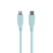 Omars USB-C to MFI Lightning iPhone Silikon PD Yeşil Hızlı Şarj Kablosu