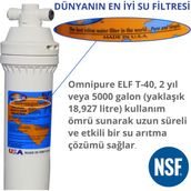 Omnipure Twist T-40 Atık Atmayan Direk Musluğa Bağlanan Tezgah Altı Su Arıtma Cihazı