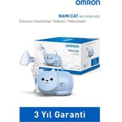 Omron Nami Cat Çocuklara Uygun Sevimli Nebulizatör NE-C303K-KDE Şarjlı Taşınabilir Kullanım İçin