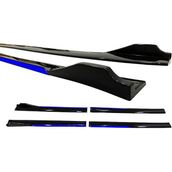 Omsa Universal Race Flaplı Mavi Piano Black ABS Marşpiyel