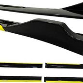 Omsa Universal Race Flaplı Sarı Piano Black ABS Marşpiyel