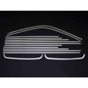 Omsa VW T5 Transporter 14 Parça Tek Sürgü Uzun Şase 2003-2010 Arası Krom Cam Çerçevesi