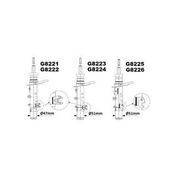ON AMORTISOR SAG P208 10- TASIYICIYA GIREN YER 51MM GAZLI MONROE G8223