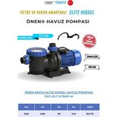 Önen Kimya 0.75-1-1.5-2-3 Hp Monofaze-Trifaze Filtre ve Rekor Anahtarlı Elite Model Havuz Pompası - 0.75 HP-Monofaze