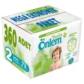 Önlem Botanika No:2 Mini 360 Adet Bebek Bezi