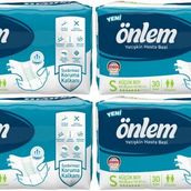 Onlem Tekstil Yüzey Small Küçük 120 Adet Bel Bantlı Hasta Bezi