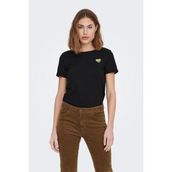 Only 15244714 Siyah Kadın T-shirt