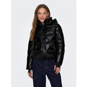 Only 15287919 Siyah Kapüşonlu Puffer Kadın Mont