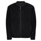 Only 22022674 Siyah Onssawyer Fleece Bomber Otw Erkek Polar Ceket