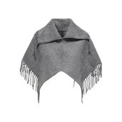 Only Onladelle Frınge Collar Cc Kadın Gri Atkı - 15350306