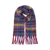 ONLY ONLADRIANE LIFE CHECK SOFT SCARF CC Kadın Kırmızı Atkı - 15350141