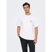 Only & Sons 22037659-BWR Pokemon Life Erkek Beyaz Tişört