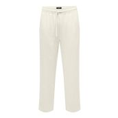 Only & Sons Onssinus Loose Visc Lin 0075 Pnt Beyaz Erkek Pantolon