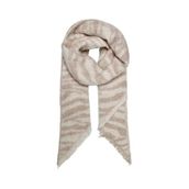 ONLY Zebra Desenli Atkı, Tek Ebat, 15323413, Bej, kadın