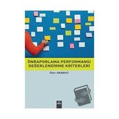 Önraporlama Performansı Değerlendirme Kriterleri - Özer Arabacı