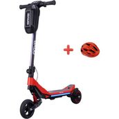 ONVO KX-02K 200W Elektrikli Çocuk Kırmızı Scooter - Kasklı