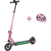 Onvo Kx-03 200W Pembe Elektrikli Çocuk Scooter - Pembe Kasklı