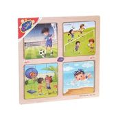 Onyıl Oyuncak ONY-343/344/345/346 Ahşap Eğitici 4'lü Puzzle