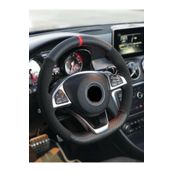Opel Astra H Alkantra-karbon Kırmızı Yüzüklü Direksiyon Kılıf
