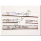 Opel Corsa C Paslanmaz Çelik 2000-2006 4 Parça Kapı Eşiği