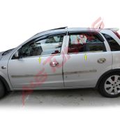 Opel Corsa C Tk 2000-2006 Paslanmaz Çelik 4 Parça Krom Cam Çıtası