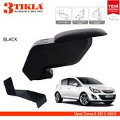 Opel Corsa E 2015 2018 Çelik Ayaklı Gri Siyah Kol Dayama Kolçağı